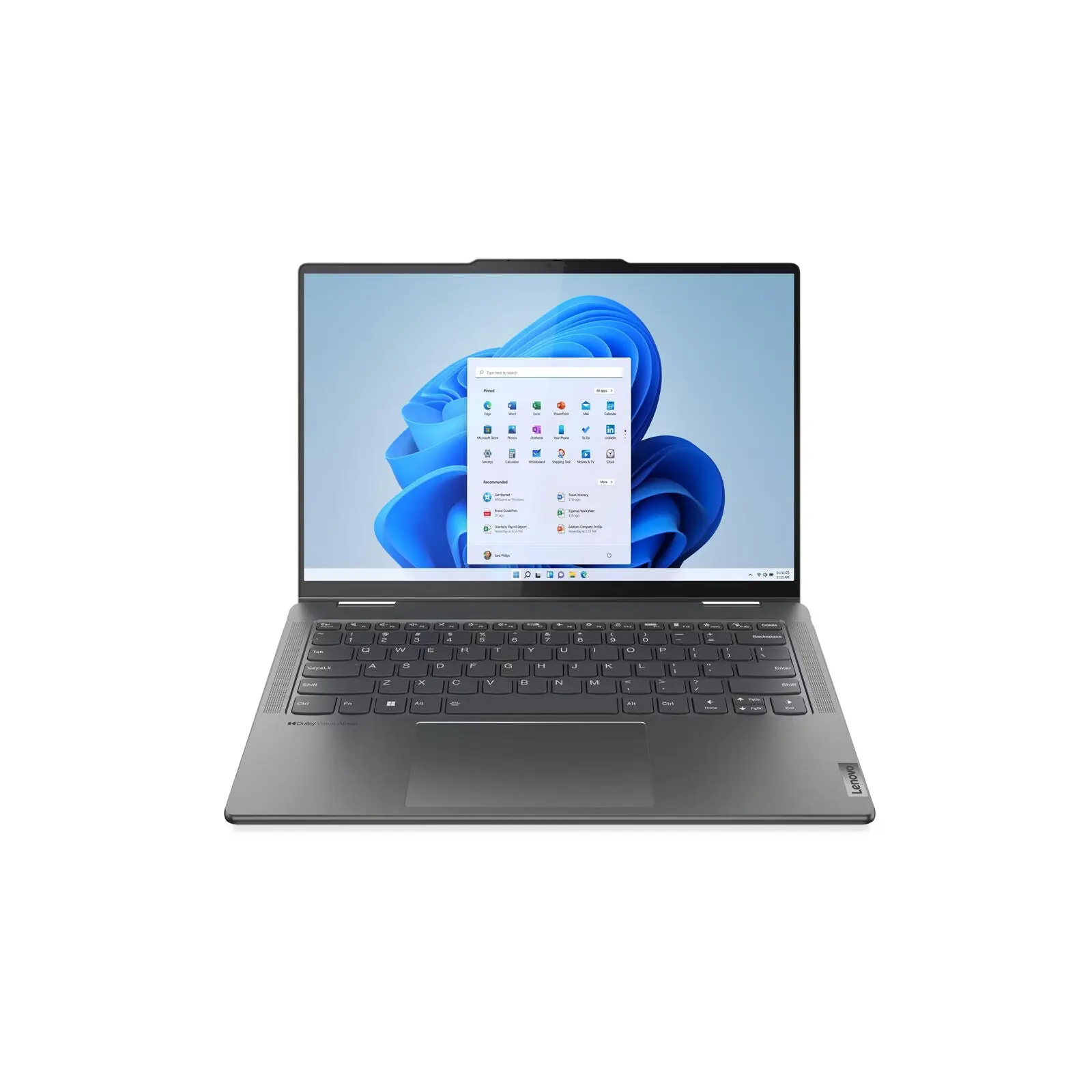 Yoga 7 14" WUXGA OLED 2-in-1 Laptop i5-1340P 16GB 512GB W11H Touch Storm Grey (Refurbished) - Image 4