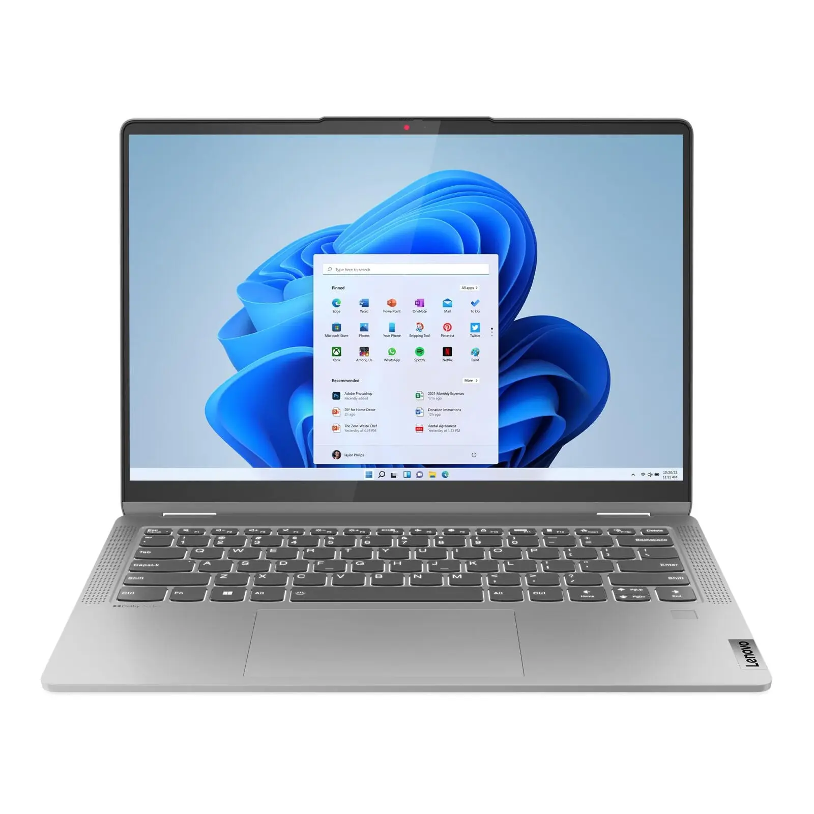 IdeaPad Flex 5 14" WUXGA 2-in-1 Laptop R5-7530U 16GB 512GB W11H Touch Arctic Grey (Refurbished) - Image 3