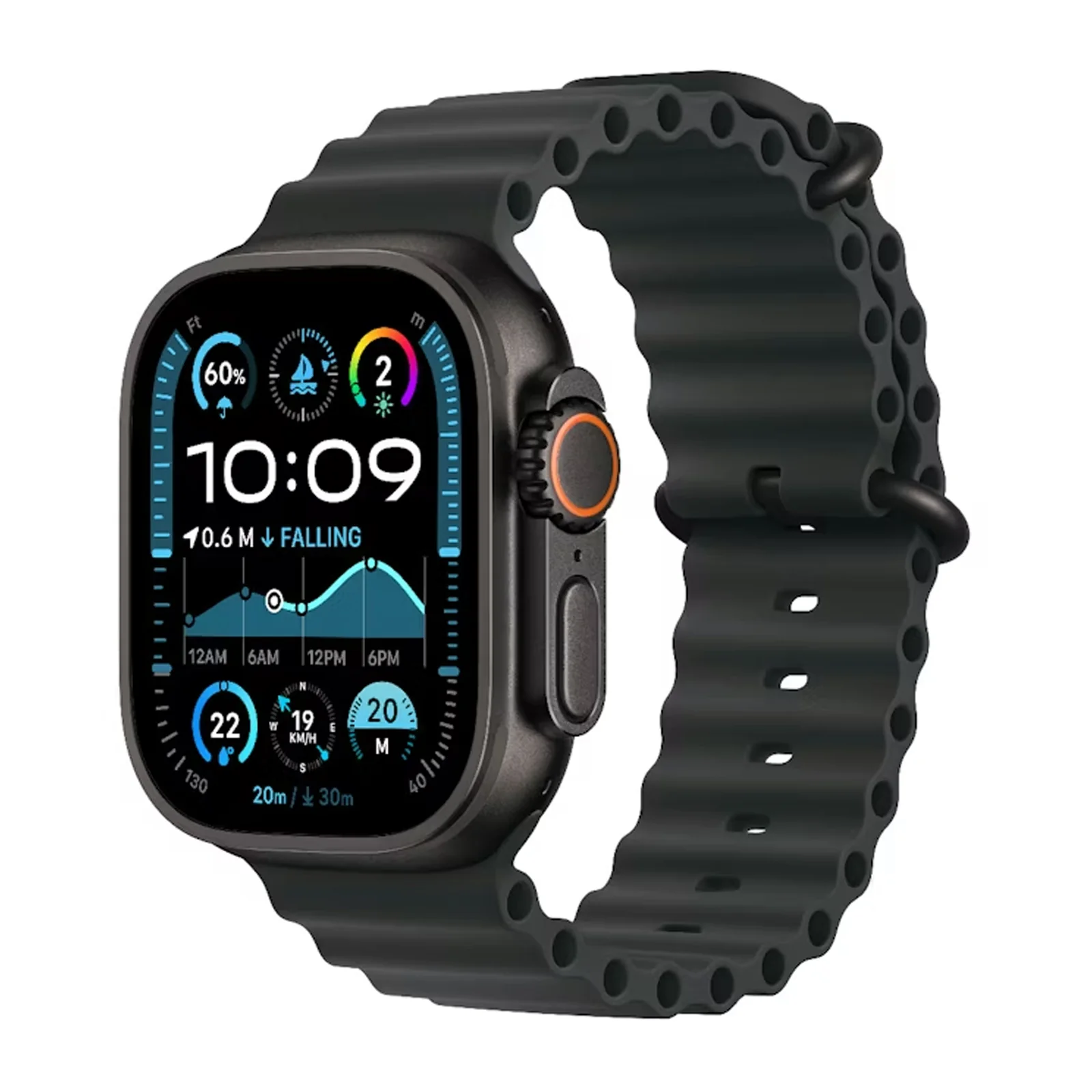 Watch Ultra 2 GPS + Cellular 49mm Black Titanium with Black Ocean Band (Brand New)