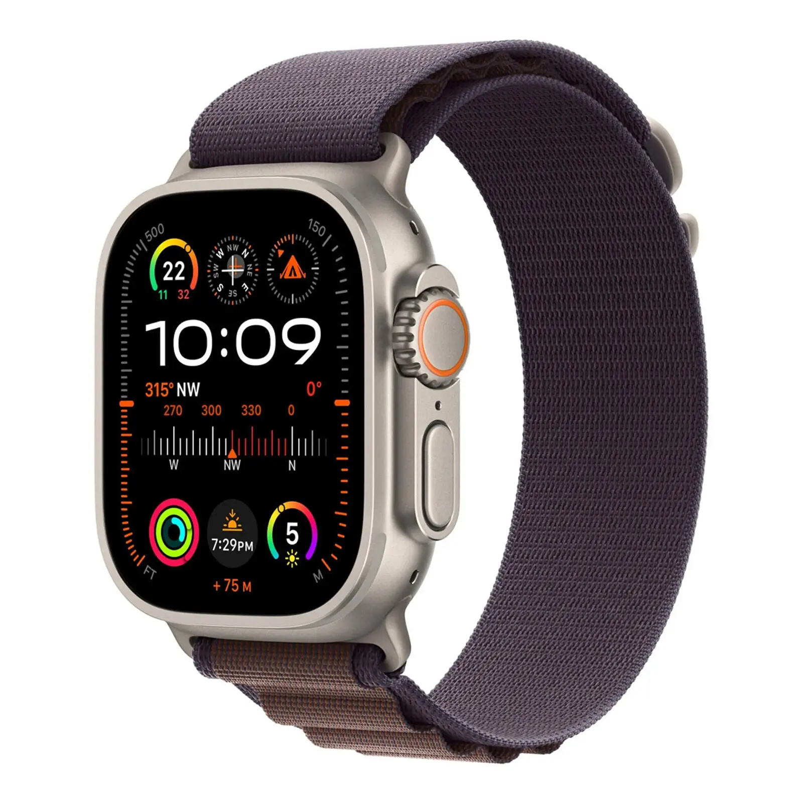 Watch Ultra 2 GPS + Cellular 49mm Natural Titanium with Medium Indigo Alpine Loop Band (Brand New)