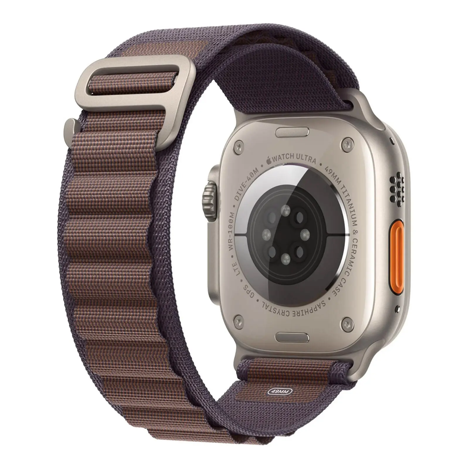 Watch Ultra 2 GPS + Cellular 49mm Natural Titanium with Medium Indigo Alpine Loop Band (Brand New) - Image 3